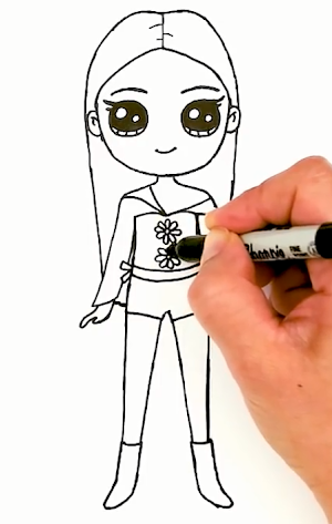 How to Draw Kpop Idol Group Cute Screenshot 0
