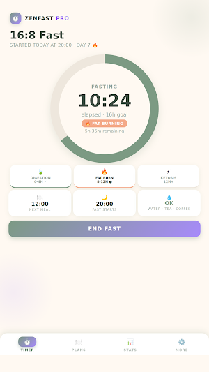Fasting Tracker: 16:8 Timer Screenshot 0