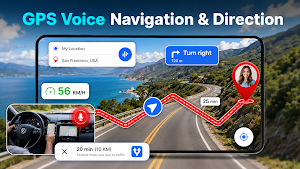 GPS Maps & Voice Directions Screenshot 0