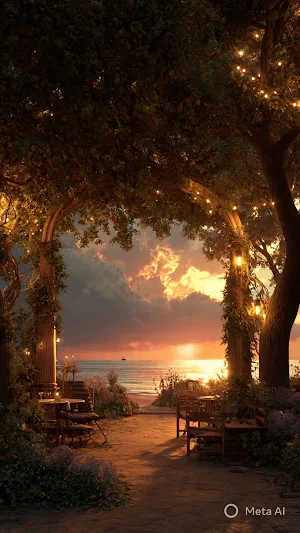 Romantic Sunset Wallpaper Screenshot 0