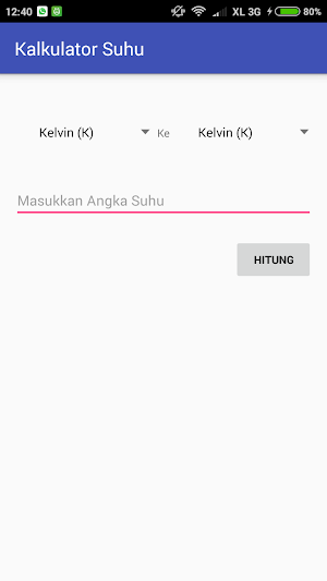 Menghitung Skala Suhu Screenshot 0