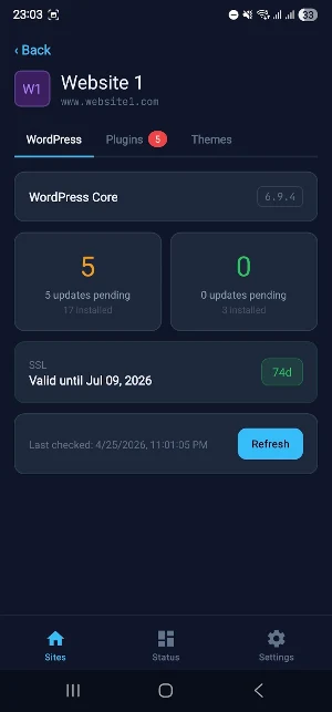 Updawa Mobile Screenshot 2