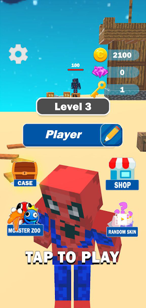 Rainbow - Survival Tower Craft Screenshot 1