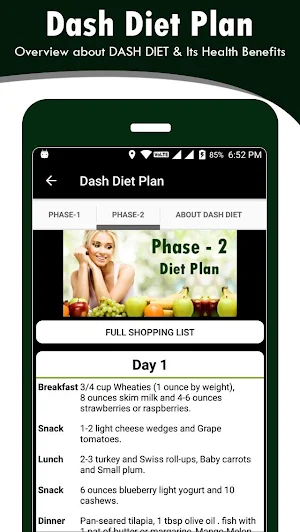 Dash Diet Plan Screenshot 2