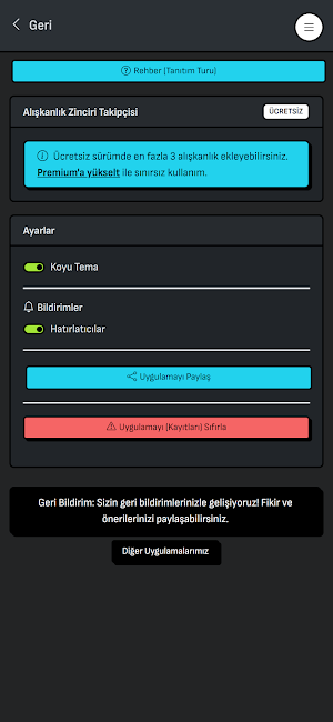 Alışkanlık Zinciri Takipçisi Screenshot 1