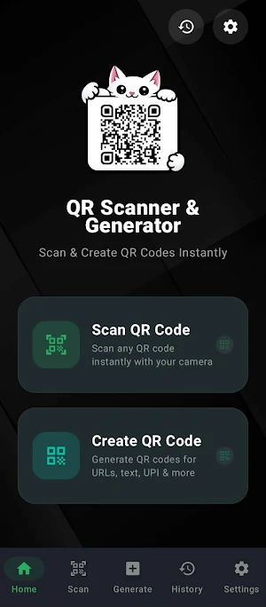 QR Code Generator and Scanner Screenshot 0