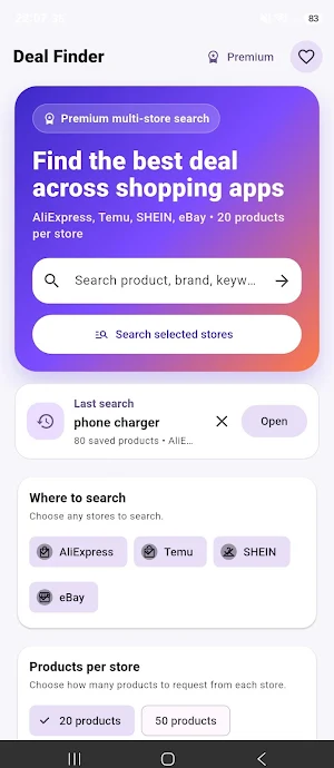 Products Finder Screenshot 0