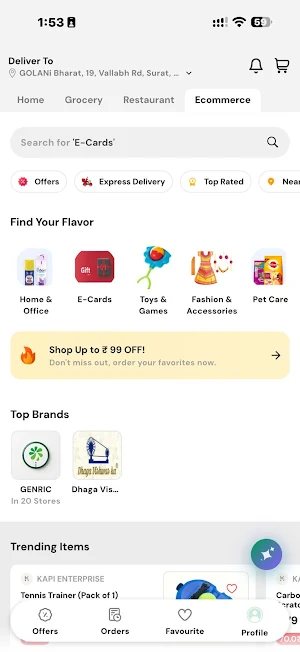 instazipp : Groceries & more Screenshot 3