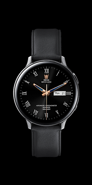 Messa Watch Face Classic Black Screenshot 1