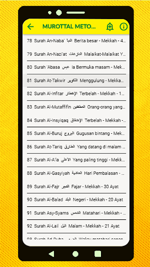 Metode UMMI Terjemah Juz 30 Screenshot 1