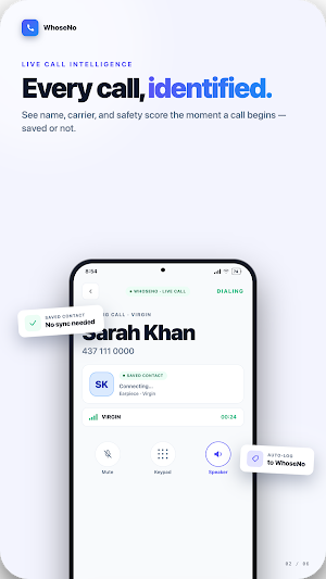 WhoseNo - Caller ID & Lookup Screenshot 1