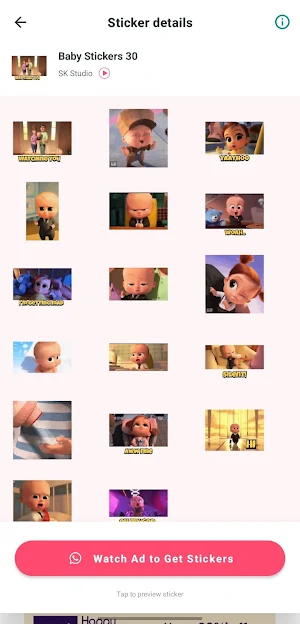 Baby Stickers For Whatsapp Screenshot 3