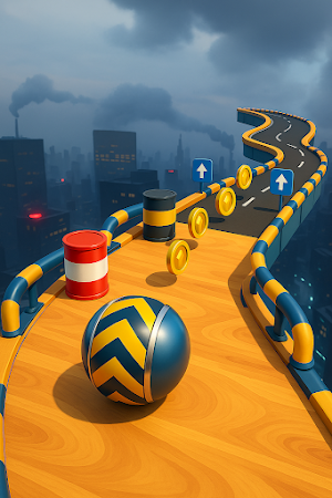 Rolling Ball City Run 3D Games Screenshot 2