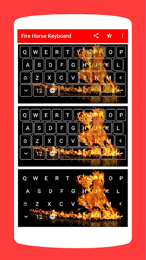 Fire Horse Keyboard Theme Screenshot 2
