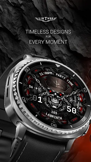 Skull Fire Watch Face 151 Screenshot 1