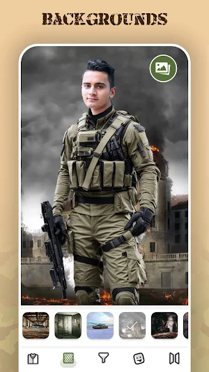 Army Photo Suit Screenshot 0