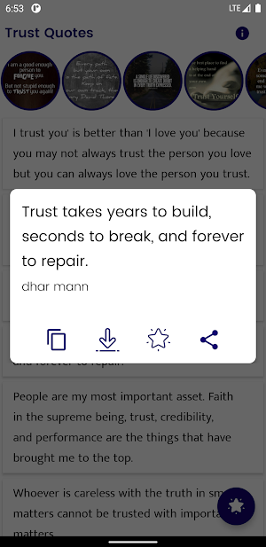 Trust Quotes and Sayings Screenshot 2