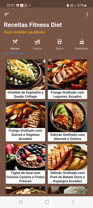 Receitas Fitness Diet Screenshot 0