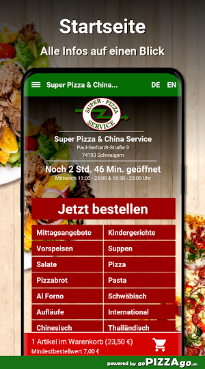 Super Pizza & China Service Sc Screenshot 1