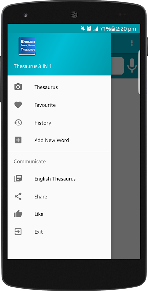 Thesaurus English French Spanish Screenshot 1