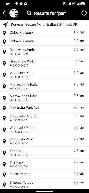 Belfast Bus Tracker Screenshot 2
