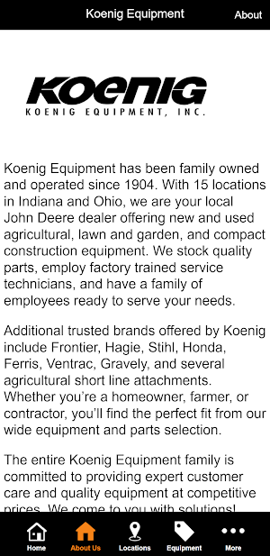 Koenig Equipment Screenshot 1