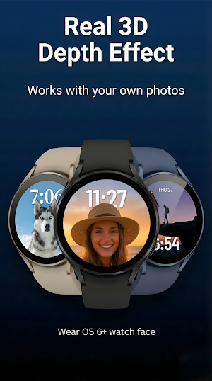 3D Photo Watch Face: Parallax Screenshot 0