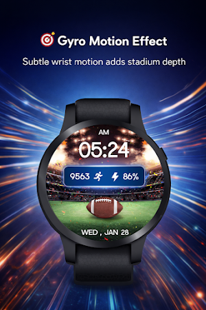 Football Stadium Watch Face Screenshot 2