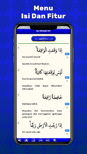 Surah Al Waqiah Latin Terjemah Screenshot 3