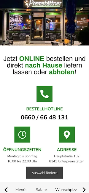 Pizza Premstättner Screenshot 0