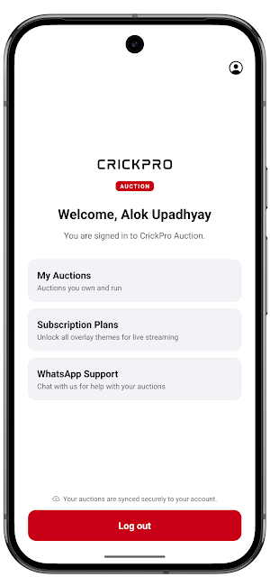 CrickPro: Cricket Auction Live Screenshot 1