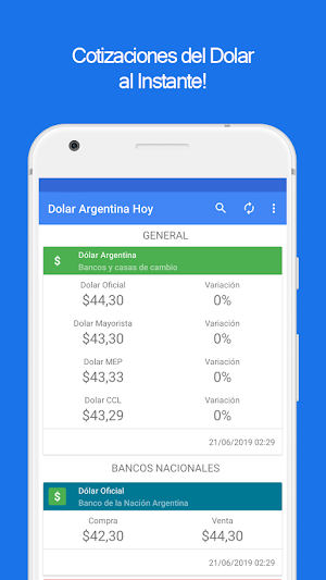 Dolar Argentina Hoy - Todos los Bancos y más Screenshot 0