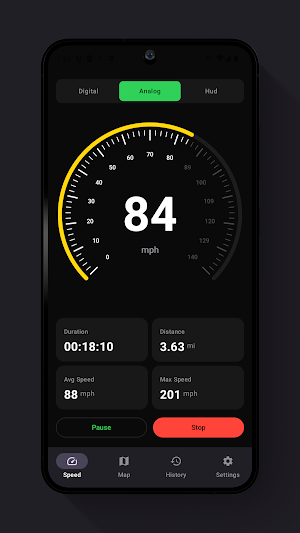 GPS Speedometer & HUD Speed Screenshot 0