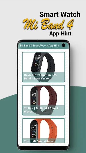 Mi Band 4 Smart Watch App Hint Screenshot 2