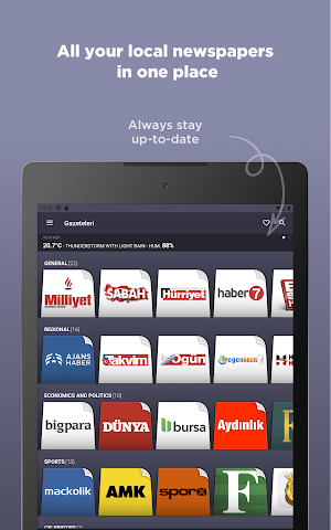 Turkish Newspapers Screenshot 0