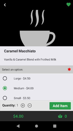 Green Joe Coffee Screenshot 2
