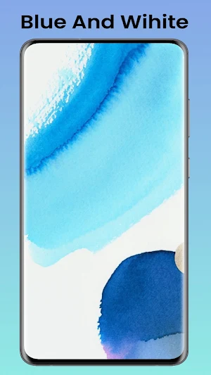 Blue And Wihite Wallpaper Screenshot 1
