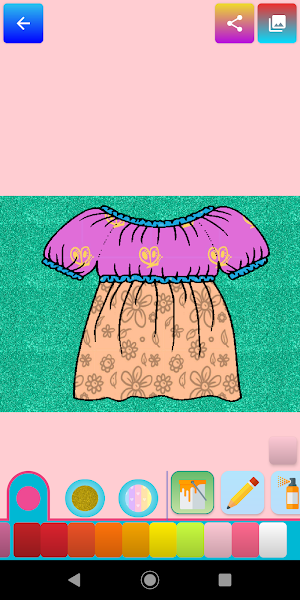 Dress Coloring for Kids Screenshot 2