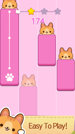 Piano Cat Tiles - Room Design Screenshot 2