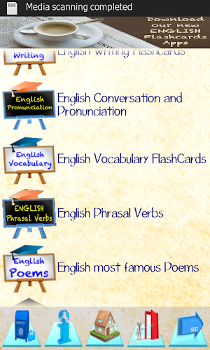 English Phrasal Verb Flashcard Screenshot 3