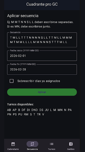 Cuadrante pro GC Screenshot 2