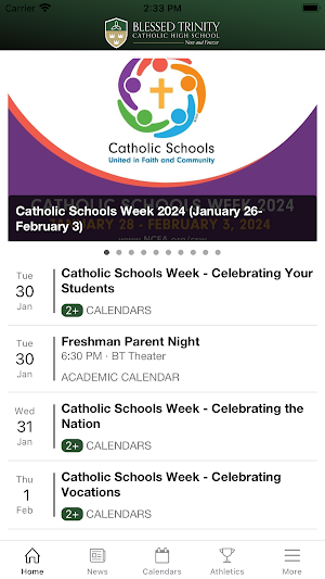 Blessed Trinity Catholic HS Screenshot 0