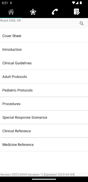 React EMS Protocols Screenshot 0