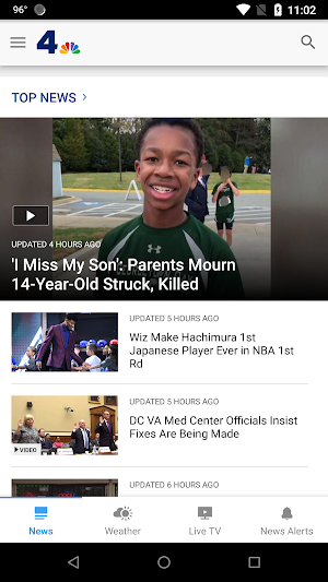 NBC4 Washington Screenshot 1