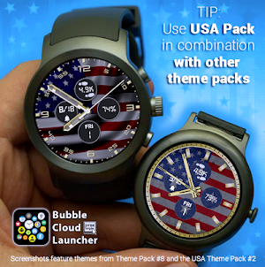 USA Flags watchface theme pack Screenshot 2