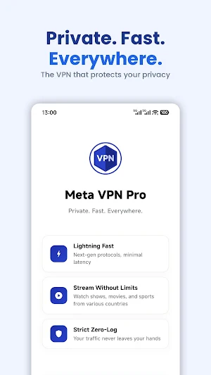 Meta VPN Pro - Secure Fast VPN Screenshot 0