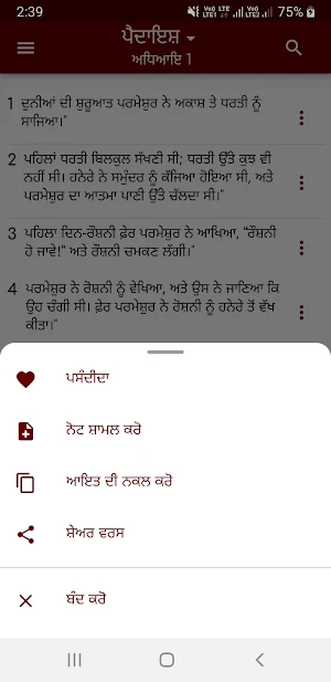 Holy Bible In Punjabi Screenshot 2