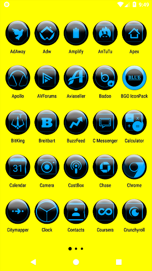 Blue Glass Orb Icon Pack Free Screenshot 1