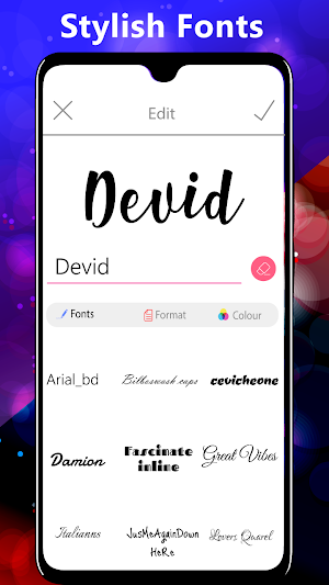 Calligraphy Font App Screenshot 2