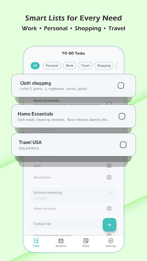Todo -Tasks, Notes & Routine Screenshot 2